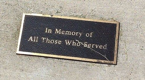 ALL THOSE WHO SERVED MEMORIAL PLAQUE