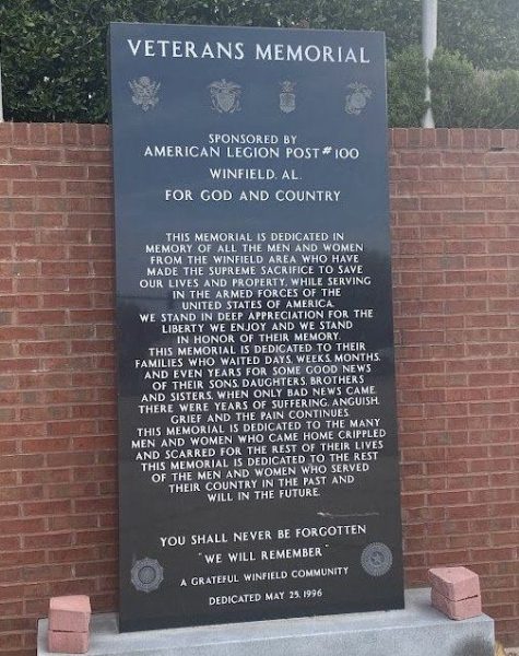 AMERICAN LEGION POST #100 VETERANS MEMORIAL