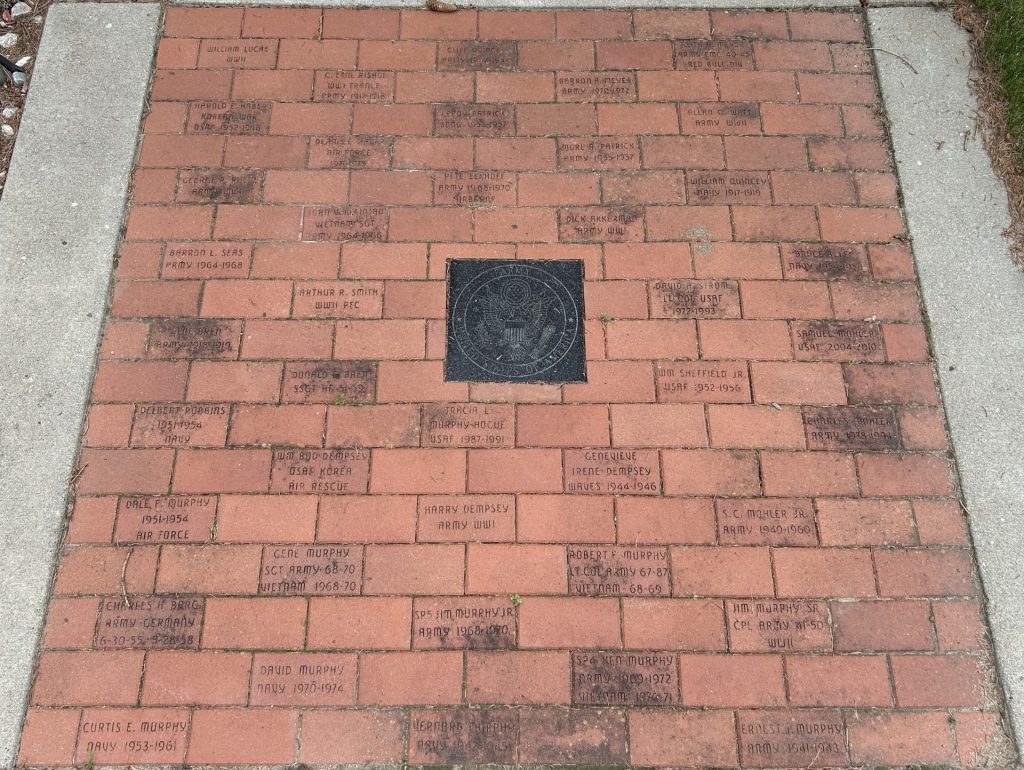 AMERICAN LEGION POST 88 ALL AMERICAN VETERANS MEMORIAL BRICKS SECTION C
