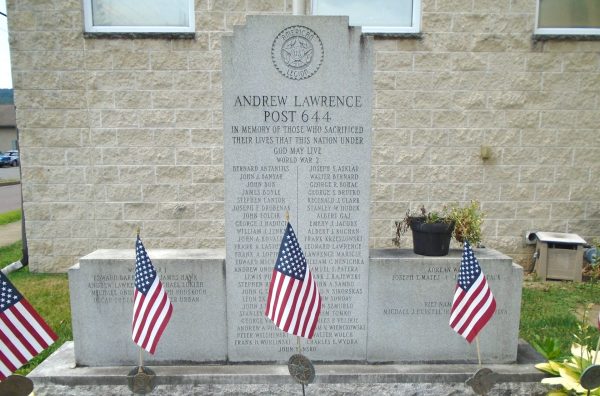 ANDREW LAWRENCE POST 644 WORLD WAR II MEMORIAL