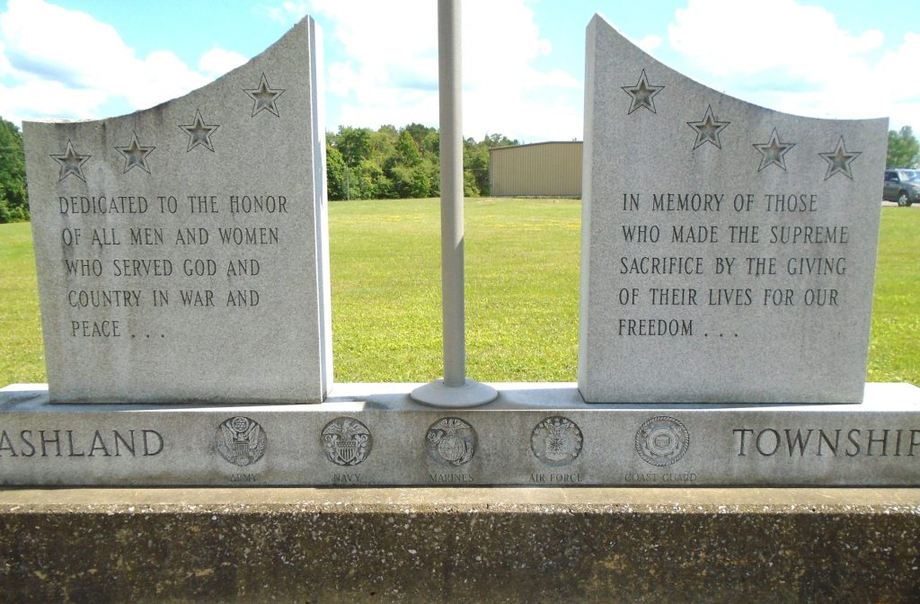 ASHLAND TOWNSHIP ALL VETERANS MEMORIAL