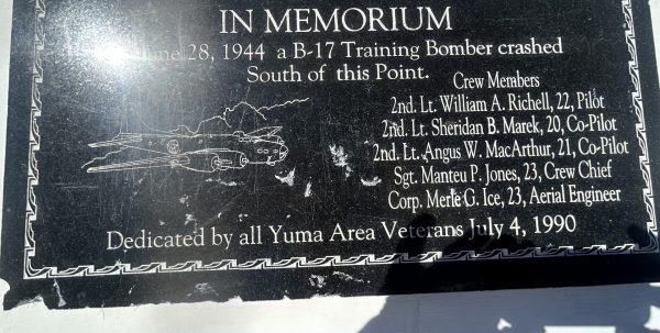 B-17 TRAINING BOMBER CRASH MEMORIAL