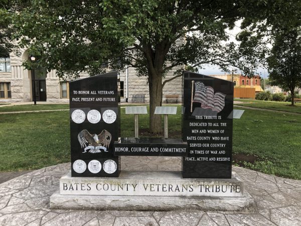 BATES COUNTY VETERANS TRIBUTE MEMORIAL FRONT
