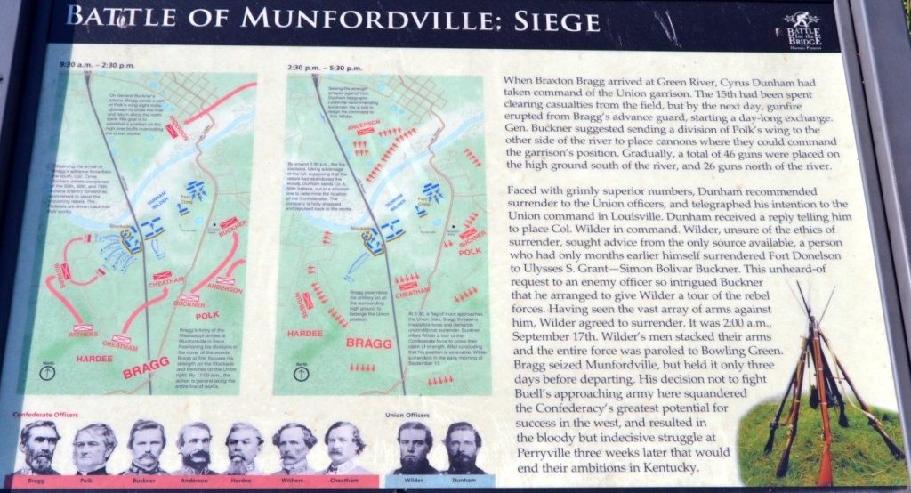 BATTLE OF MUNFORDVILLE: SIEGE MEMORIAL PANEL