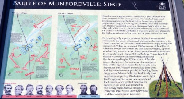 BATTLE OF MUNFORDVILLE: SIEGE MEMORIAL PANEL