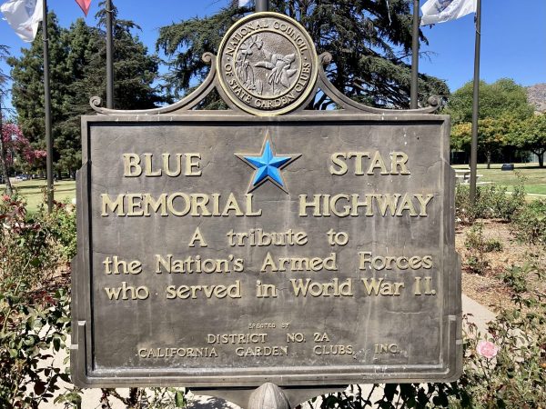 BURBANK BLUE STAR MEMORIAL HIGHWAY MARKER