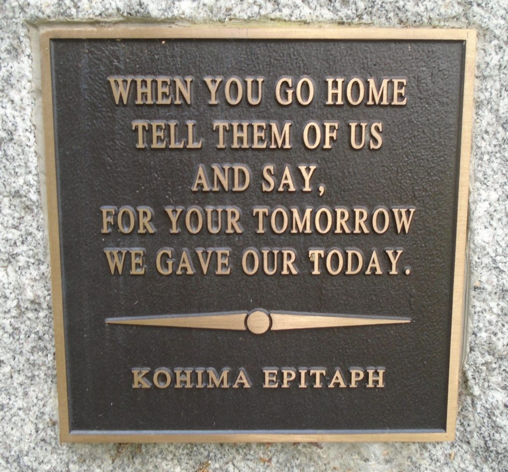 CHINA-BURMA-INDIA VETERANS WAR MEMORIAL PLAQUE B