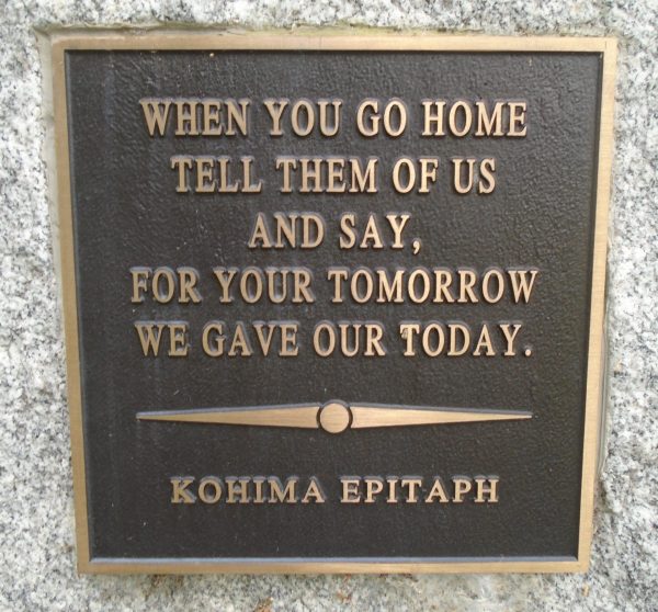 CHINA-BURMA-INDIA VETERANS WAR MEMORIAL PLAQUE B