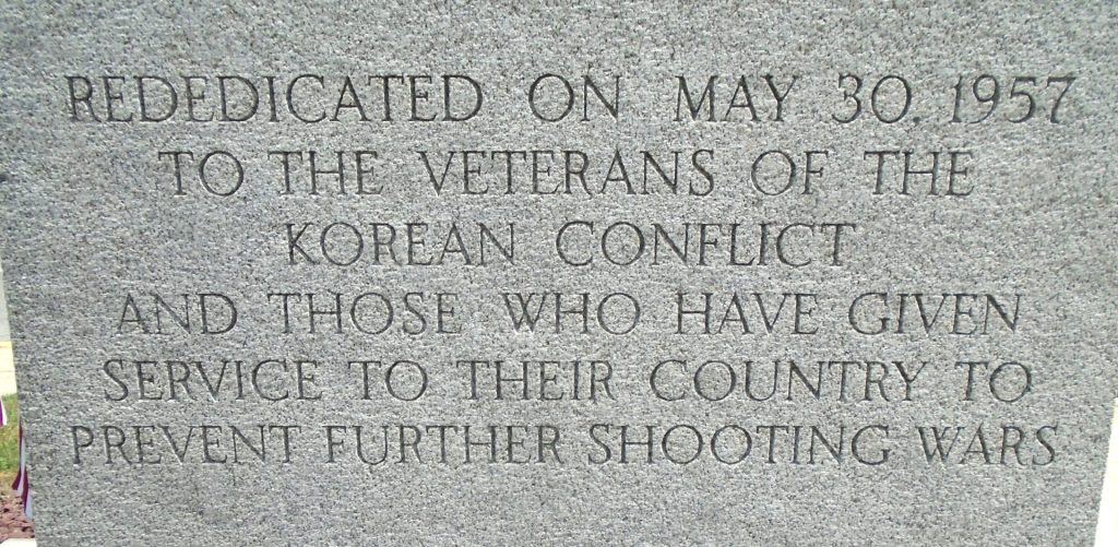 CLEARFIELD WAR VETERANS MEMORIAL STONE B