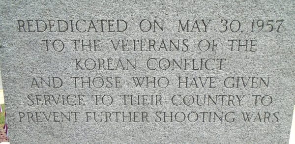 CLEARFIELD WAR VETERANS MEMORIAL STONE B
