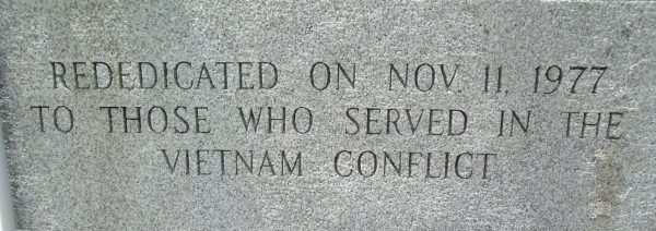 CLEARFIELD WAR VETERANS MEMORIAL STONE C