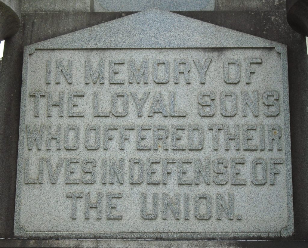CLINTON COUNTY CIVIL WAR MEMORIAL STONE A