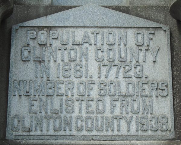 CLINTON COUNTY CIVIL WAR MEMORIAL STONE C