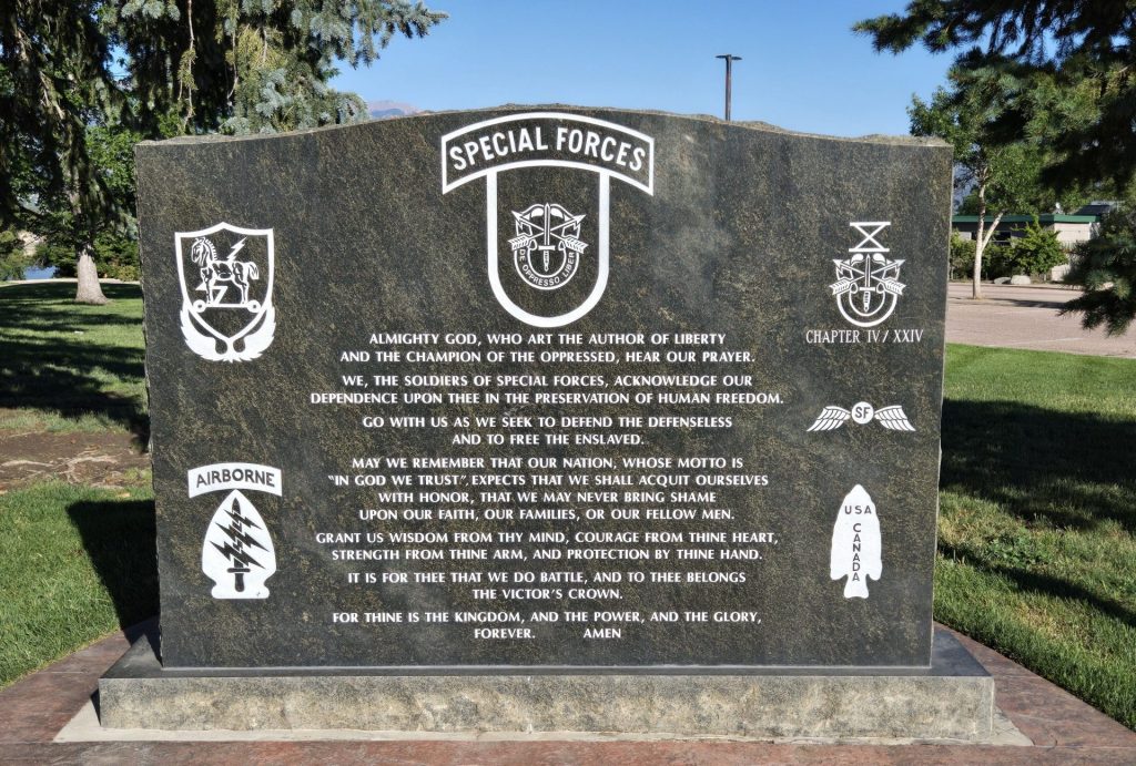 COLORADO SPRINGS SPECIAL FORCES WAR MEMORIAL
