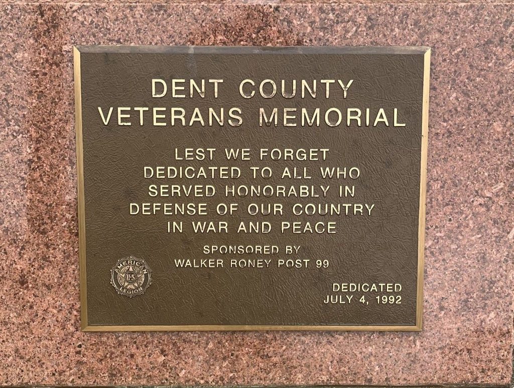 DENT COUNTY VETERANS MEMORIAL POST 99