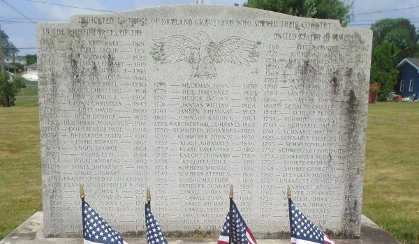 DRYLAND GRAVEYARD ARMED FORCES MEMORIAL CLOSE-UP