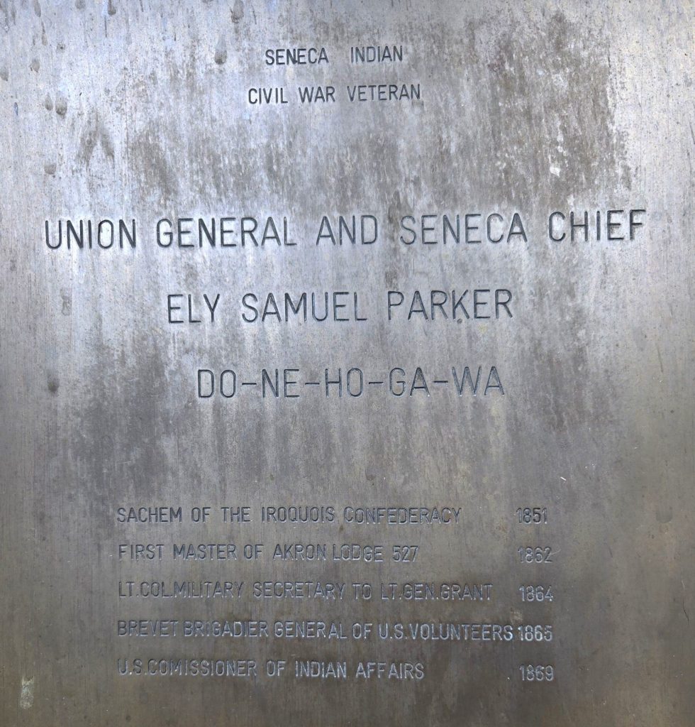 ELY SAMUEL PARKER WAR MEMORIAL PLAQUE