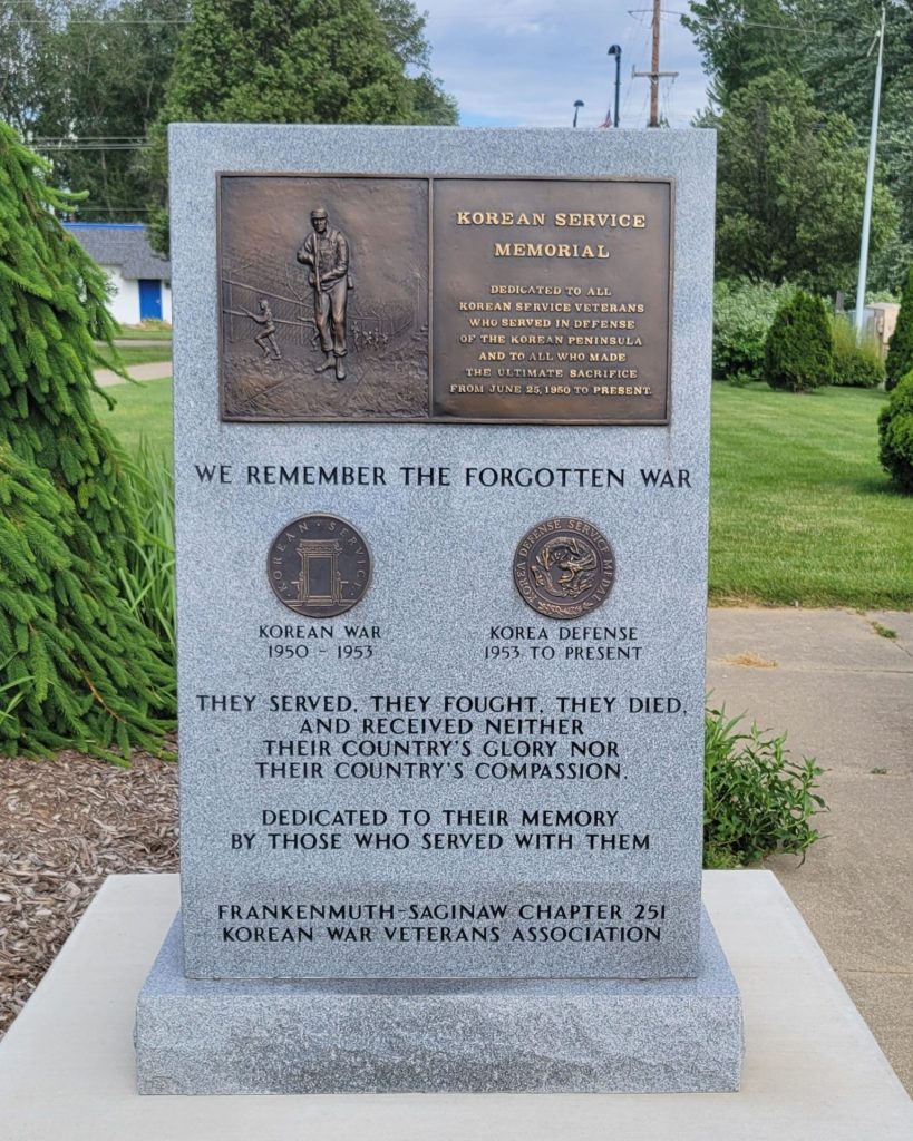 FRANKENMUTH KOREAN SERVICE MEMORIAL FRONT