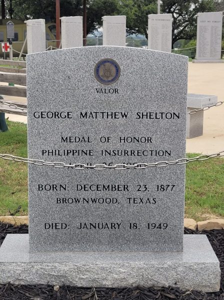 GEORGE MATTHEW SHELTON MEDAL OF HONOR WAR MEMORIAL