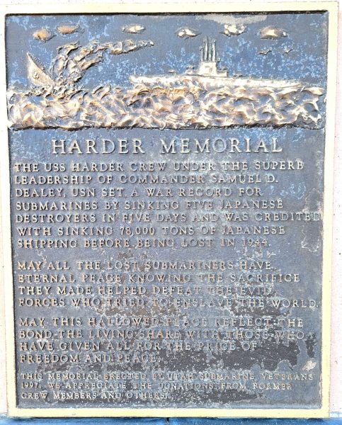 HARDER MEMORIAL PLAQUE A