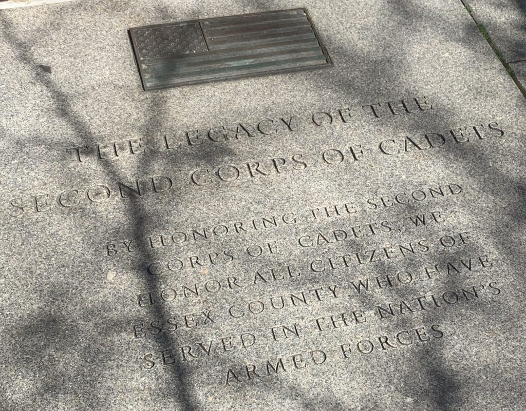 HONORING SECOND CORPS OF CADETS SIDEWALK MEMORIAL