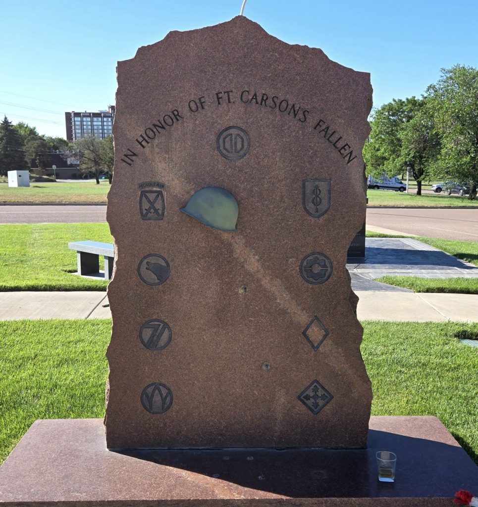 IN HONOR OF FT. CARSONS FALLEN WAR MEMORIAL