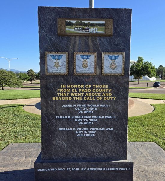 IN HONOR OF THOSE FROM EL PASO COUNTY MEDAL OF HONOR WAR MEMORIAL