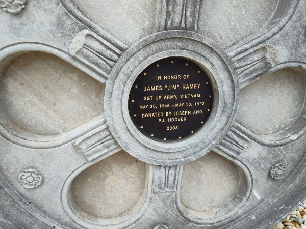 JAMES “JIM” RAMEY WAR MEMORIAL PLAQUE