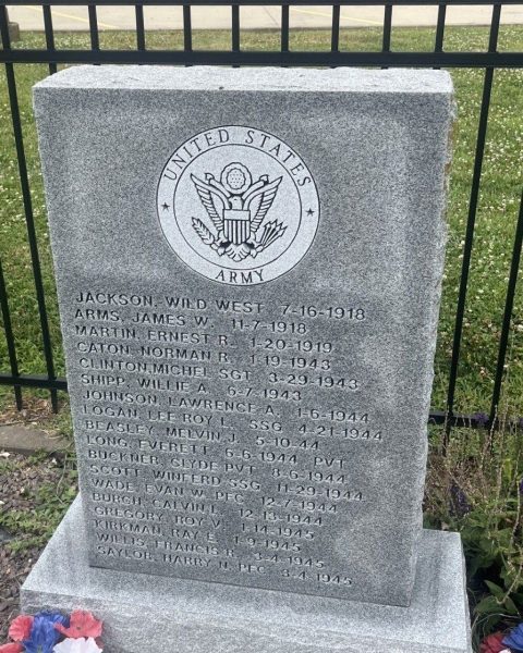 LICKING MEMORIAL FOR THE FALLEN STONE E