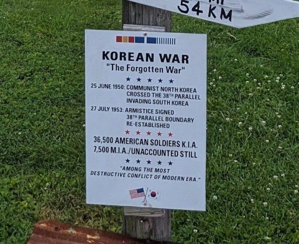 LONDONDERRY KOREAN WAR MEMORIAL PLAQUE
