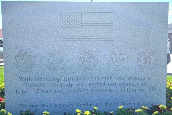 LYDEN TOWNSHIP VETERANS MEMORIAL FRONT
