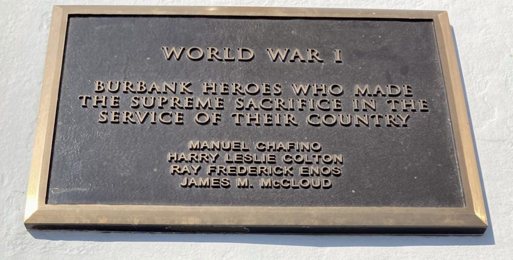 MCCAMBRIDGE PARK VETERANS MEMORIAL PLAQUE D