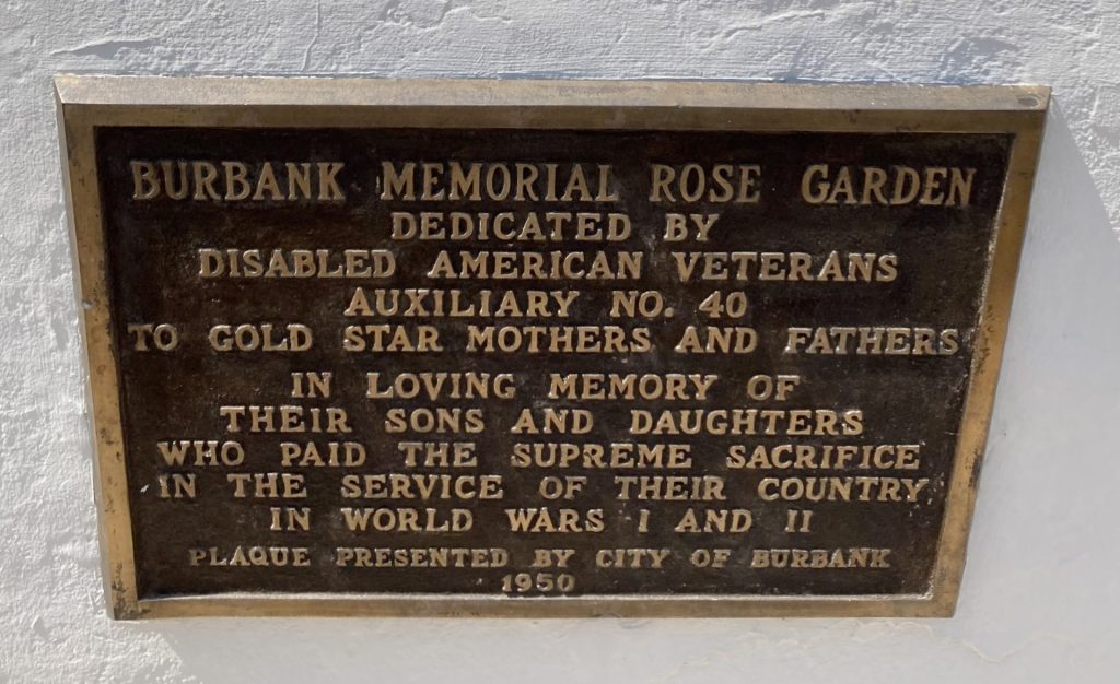 MCCAMBRIDGE PARK VETERANS MEMORIAL PLAQUE E