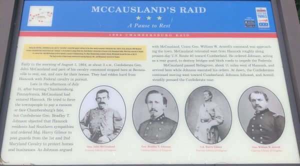 MCCAUSLAND’S RAID WAR MEMORIAL PANEL