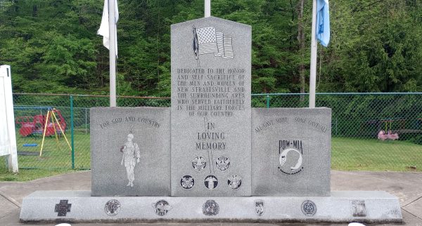 NEW STRAITSVILLE AND THE SURROUNDING AREA VETERANS MEMORIAL FRONT