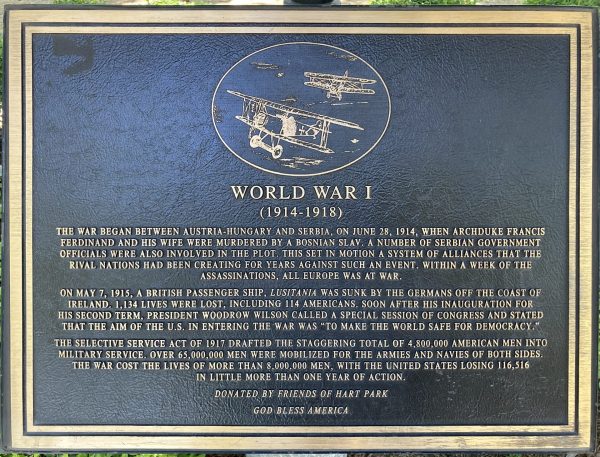 NEWHALL WORLD WAR I MEMORIAL PLAQUE