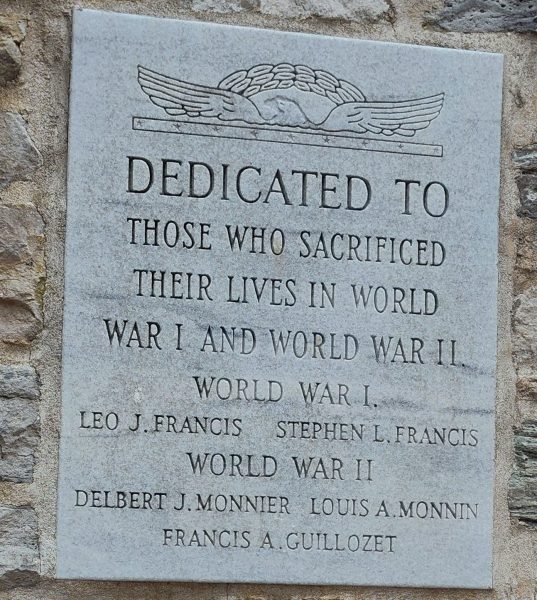 OUR LADY OF LOURDES, OH VETERANS MEMORIAL STONE A