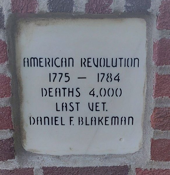 PICKAWAY COUNTY WAR MEMORIAL STONE A