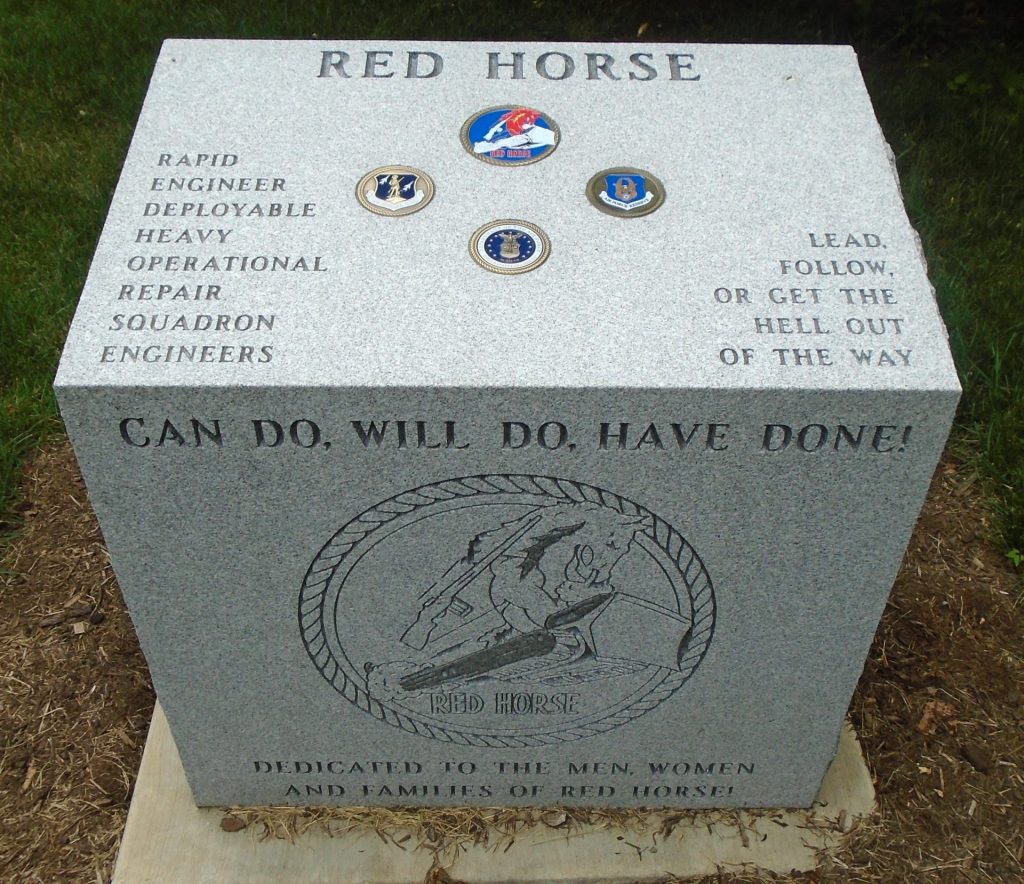 RED HORSE RAPID ENGINEER MEMORIAL