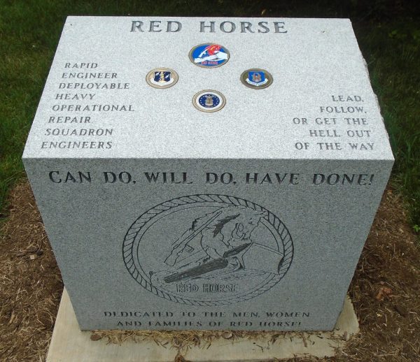 RED HORSE RAPID ENGINEER MEMORIAL