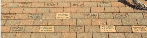 SCIOTO TOWNSHIP VETERANS MEMORIAL BRICKS SECTION C