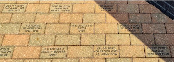 SCIOTO TOWNSHIP VETERANS MEMORIAL BRICKS SECTION F