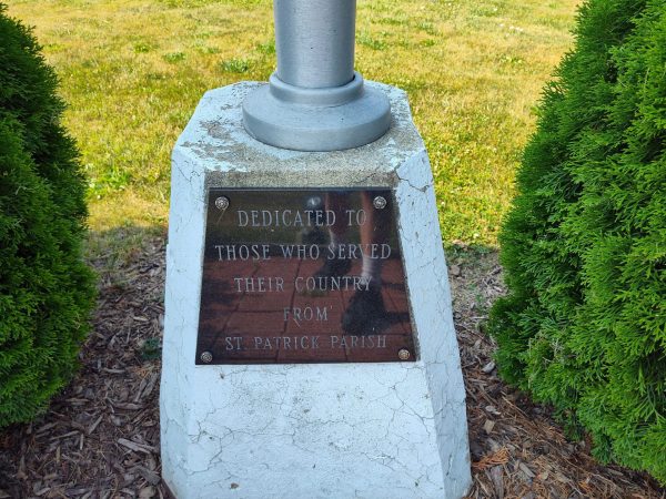 ST. PATRICK PARISH VETERANS MEMORIAL PLAQUE