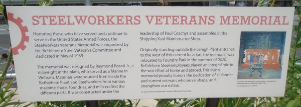 STEELWORKERS VETERANS MEMORIAL PLAQUE