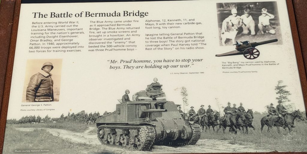 THE BATTLE OF BERMUDA BRIDGE MEMORIAL PANEL