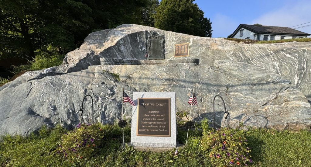 TOWN OF CAMBRIDGE WAR VETERANS MEMORIAL