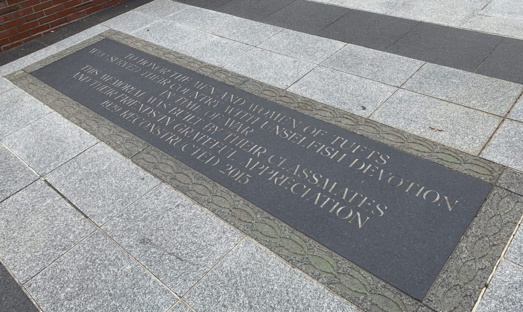TUFTS WAR VETERANS MEMORIAL STONE A
