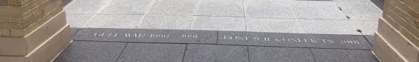 TUFTS WAR VETERANS SIDEWALK MEMORIAL STONE H