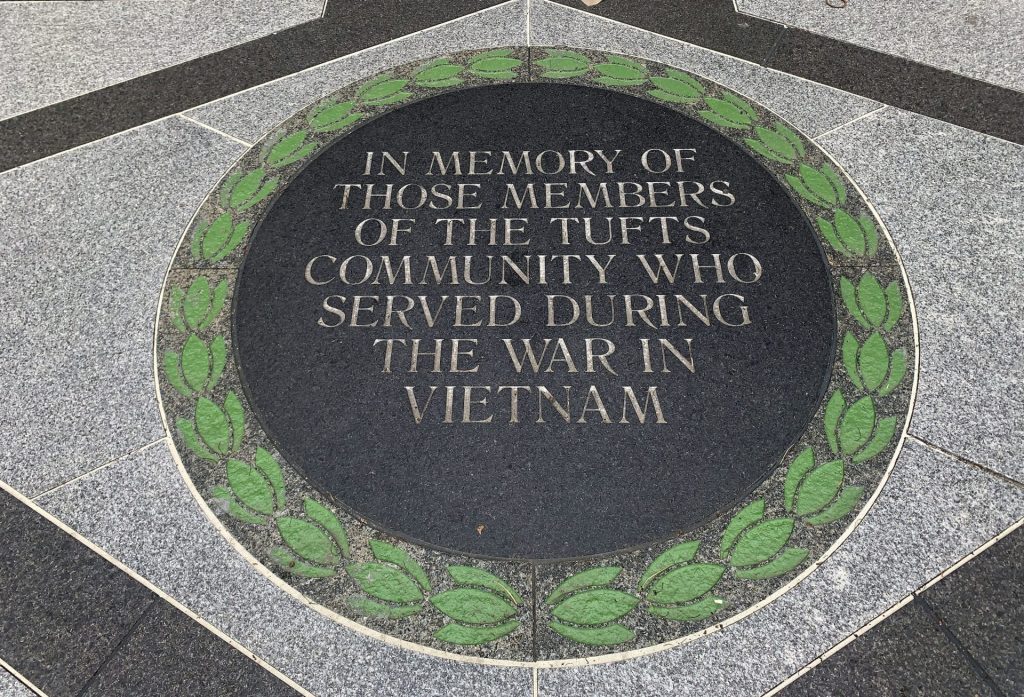TUFTS WAR VETERANS SIDEWALK MEMORIAL STONE J