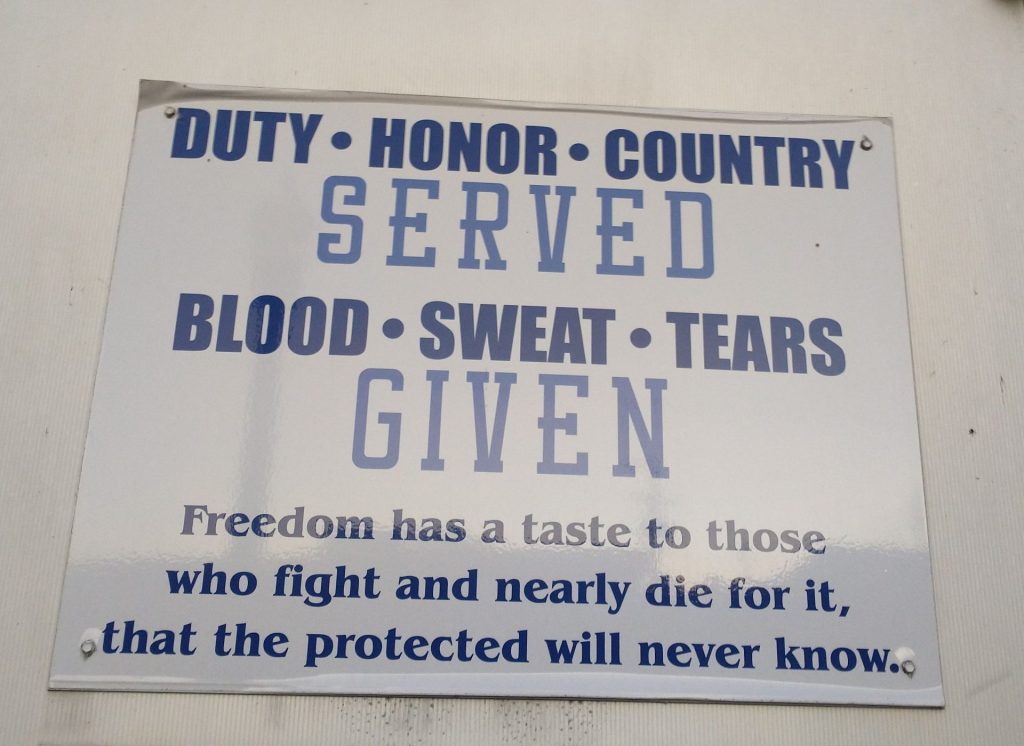 VFW POST 4721 VETERANS MEMORIAL PLAQUE